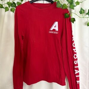Aeropostale Bold Red Long Sleeve Tee